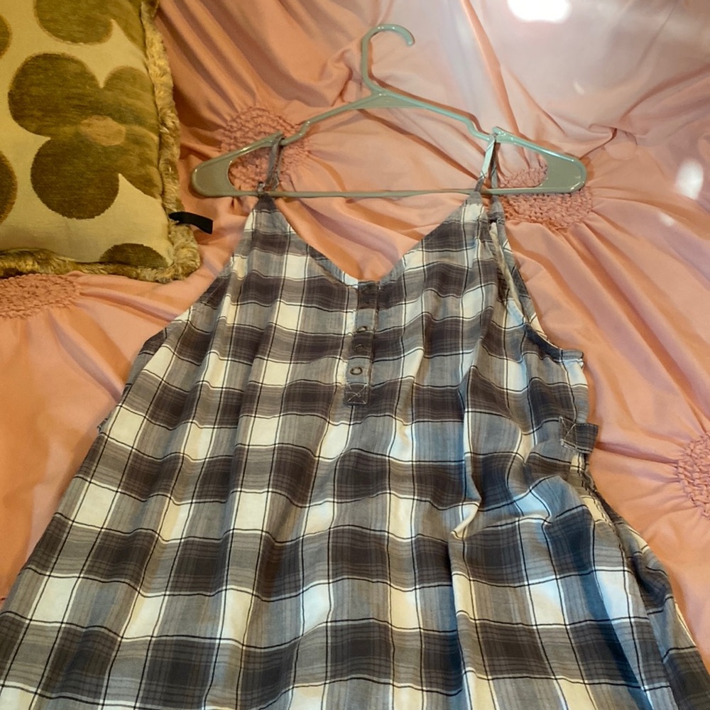 Grey plaid Hurley dress